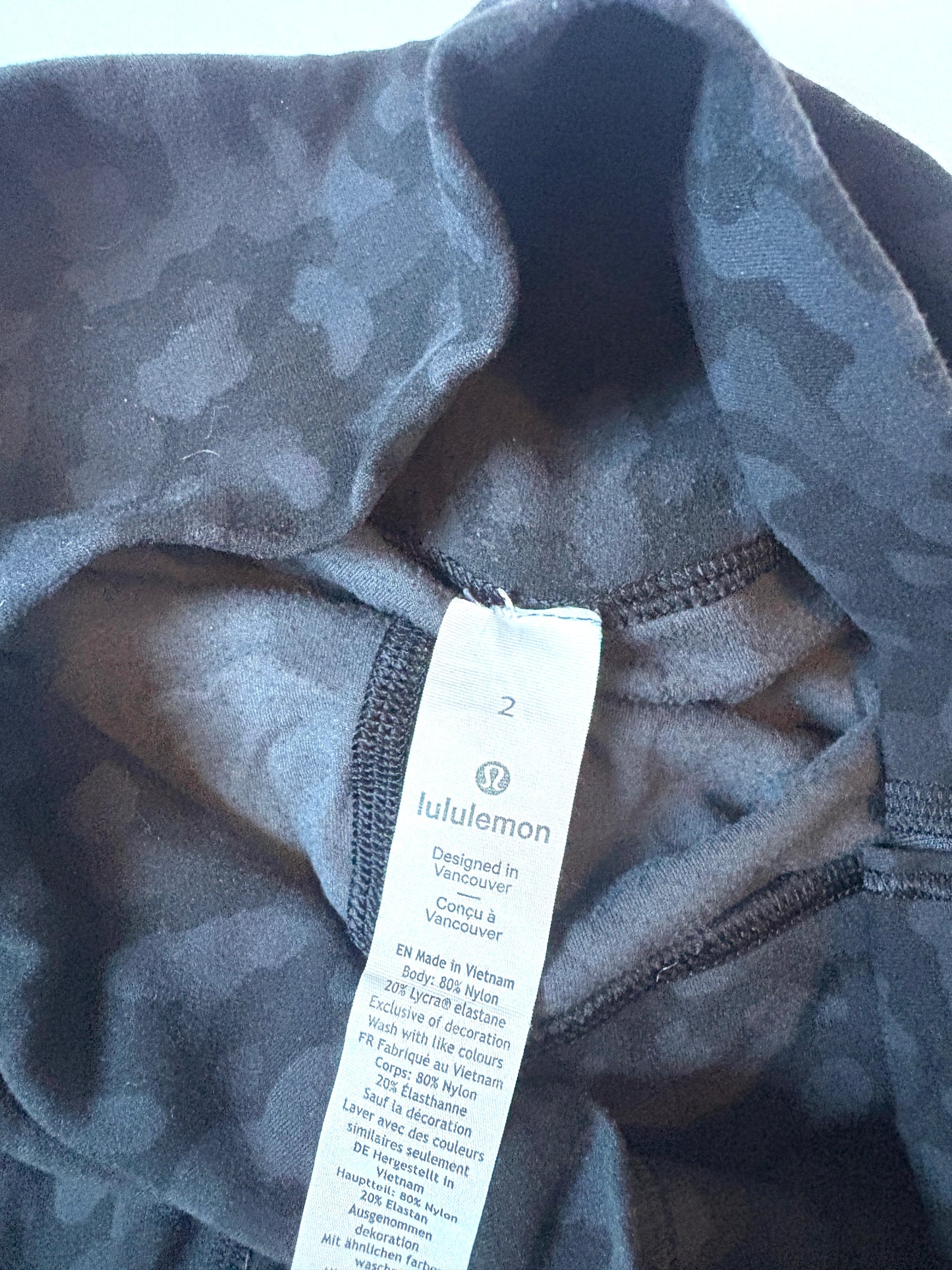 Lululemon Leopard Print 25” Leggings UK 6