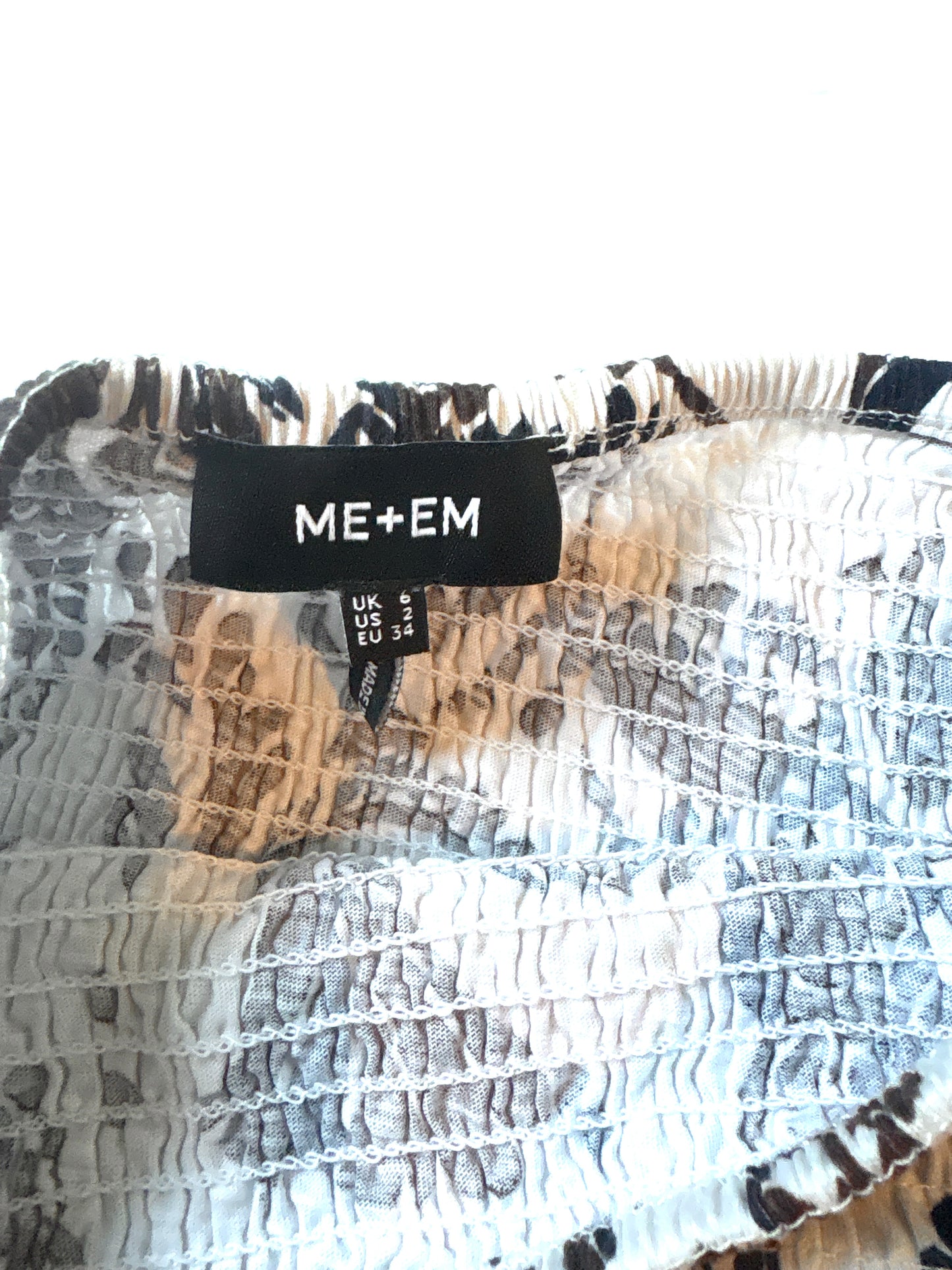 Me+Em Cotton Paisley Skirt UK 6