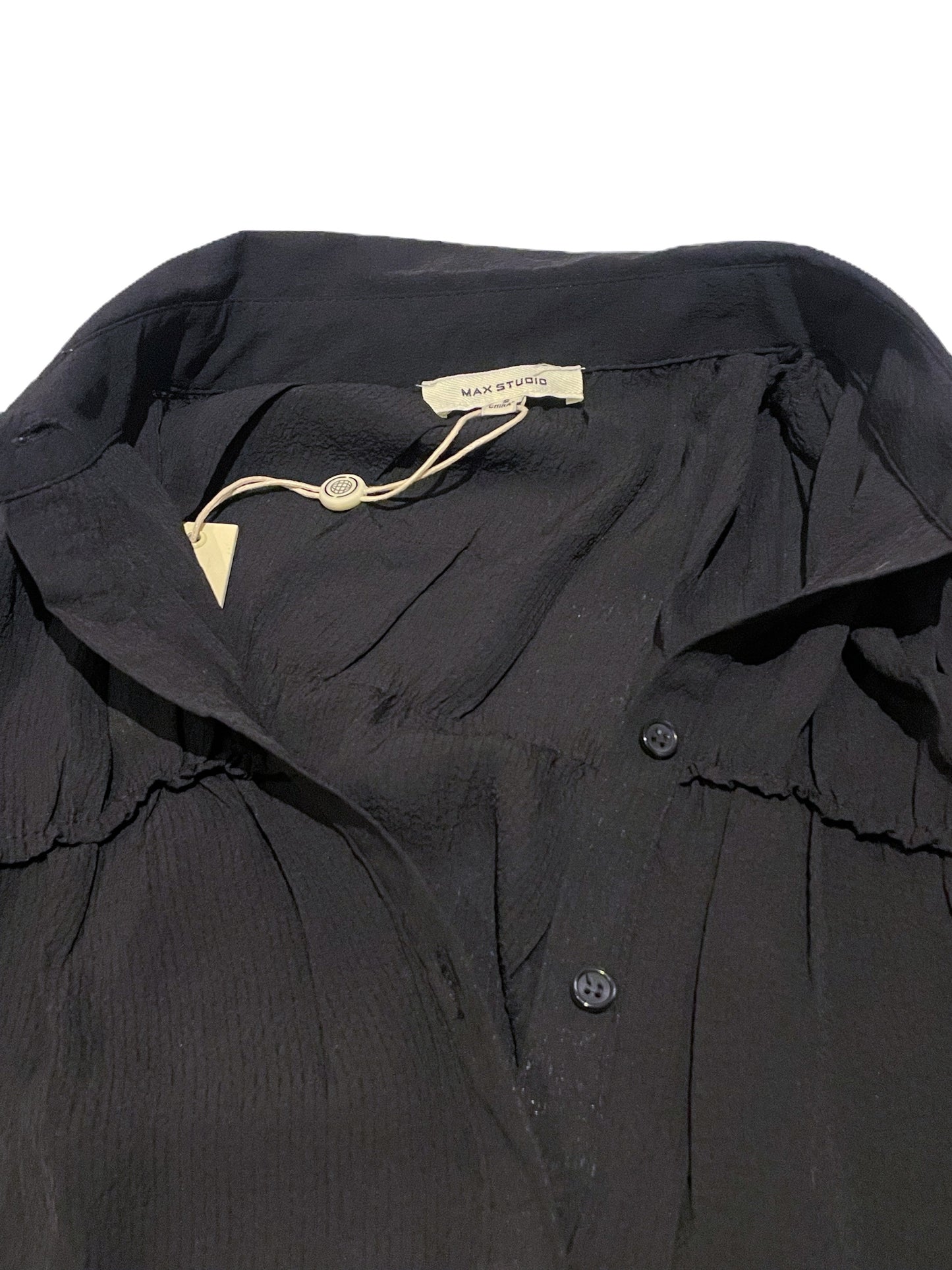 New With Tags Max Studio Black Shirt S image 2