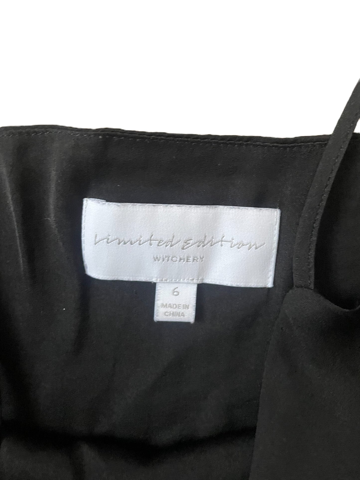 Witchery Limited Edition Black Slip Dress UK 6 image 2