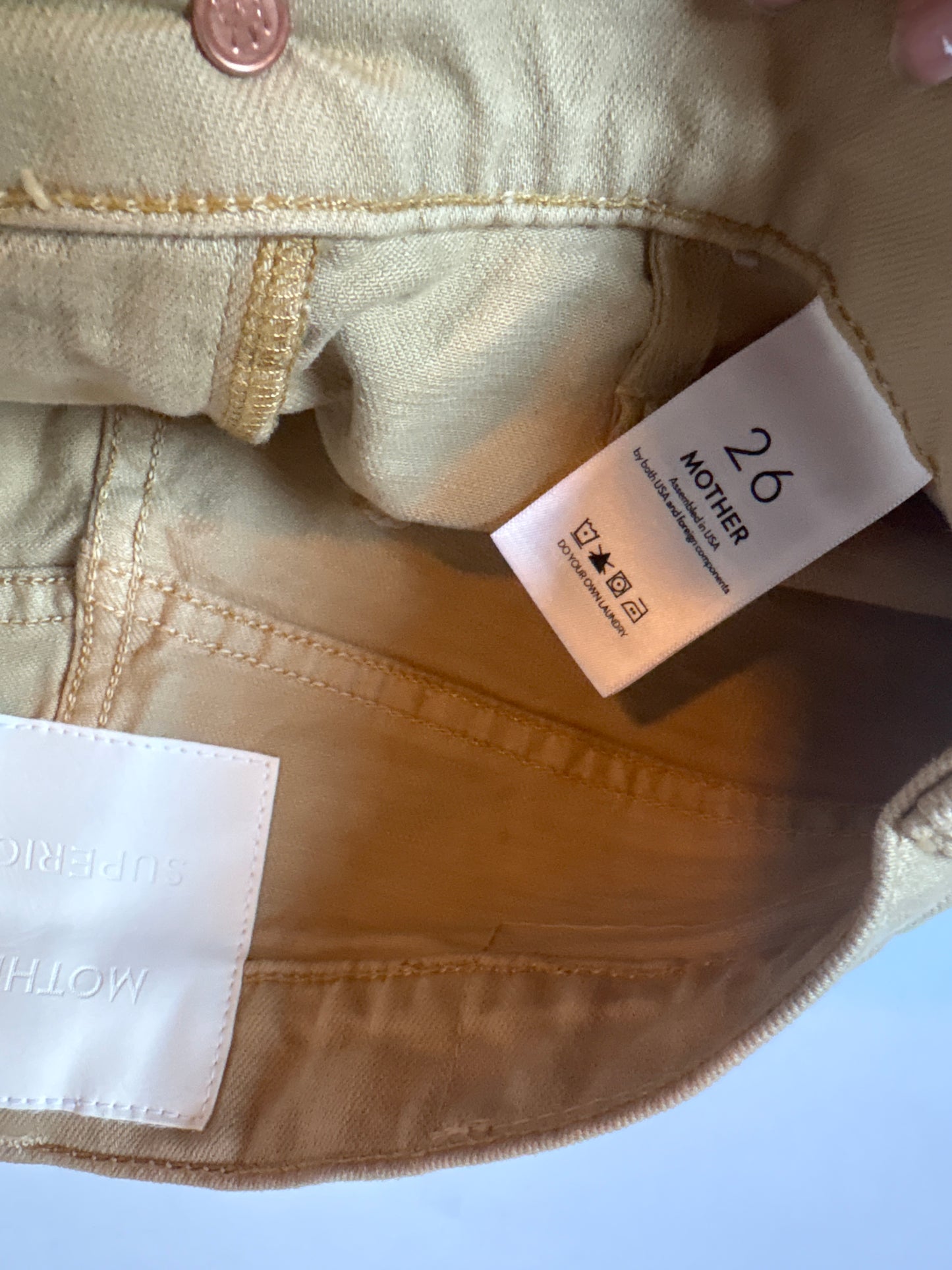 Mother Superior Beige Jeans 26”
