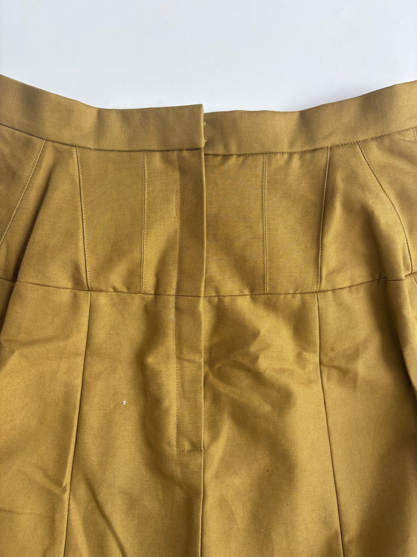 New With Tags Tibi Camel A-Line Midi Skirt UK 6