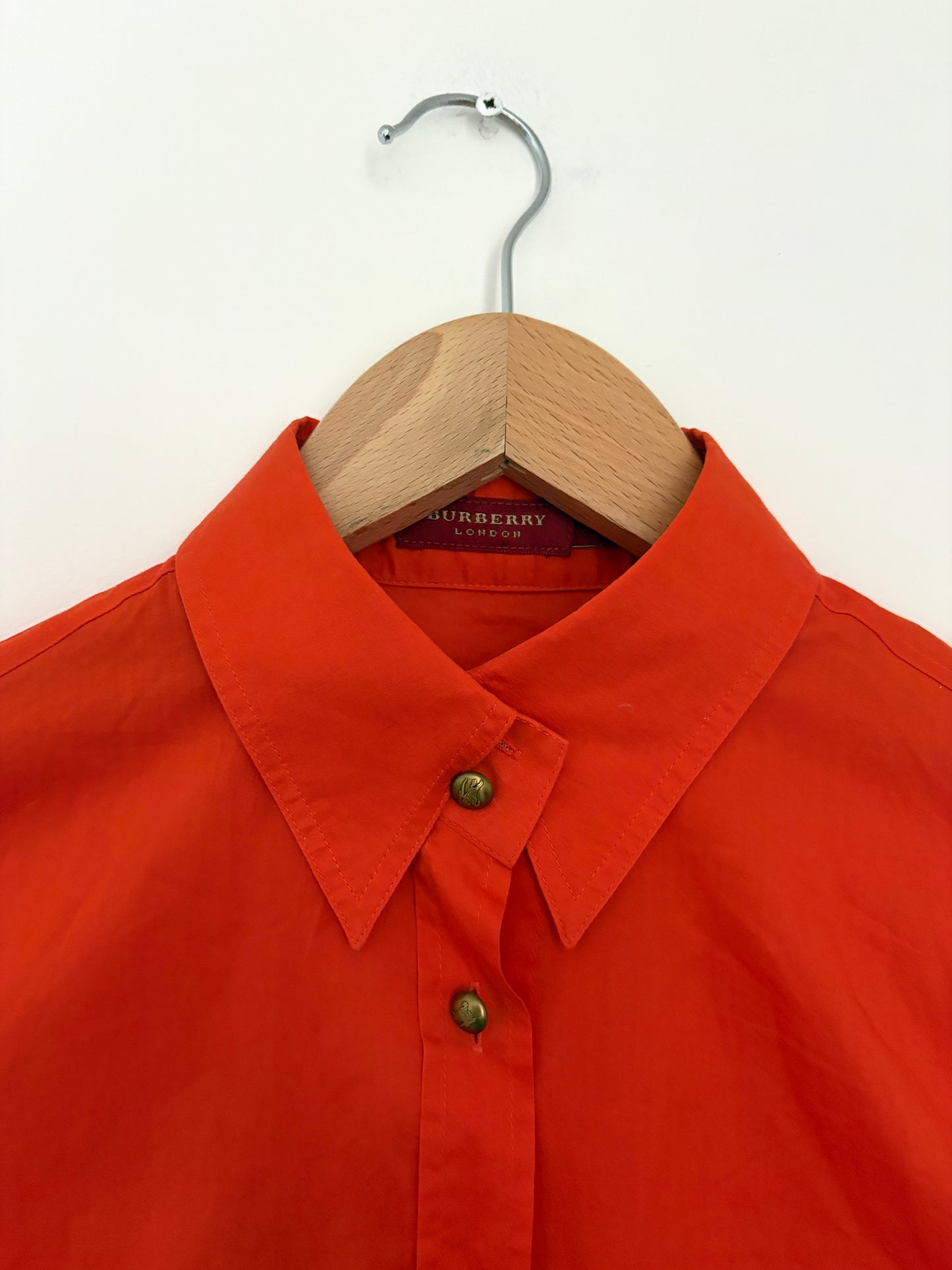 Burberry Cotton Orange Shirt UK 8