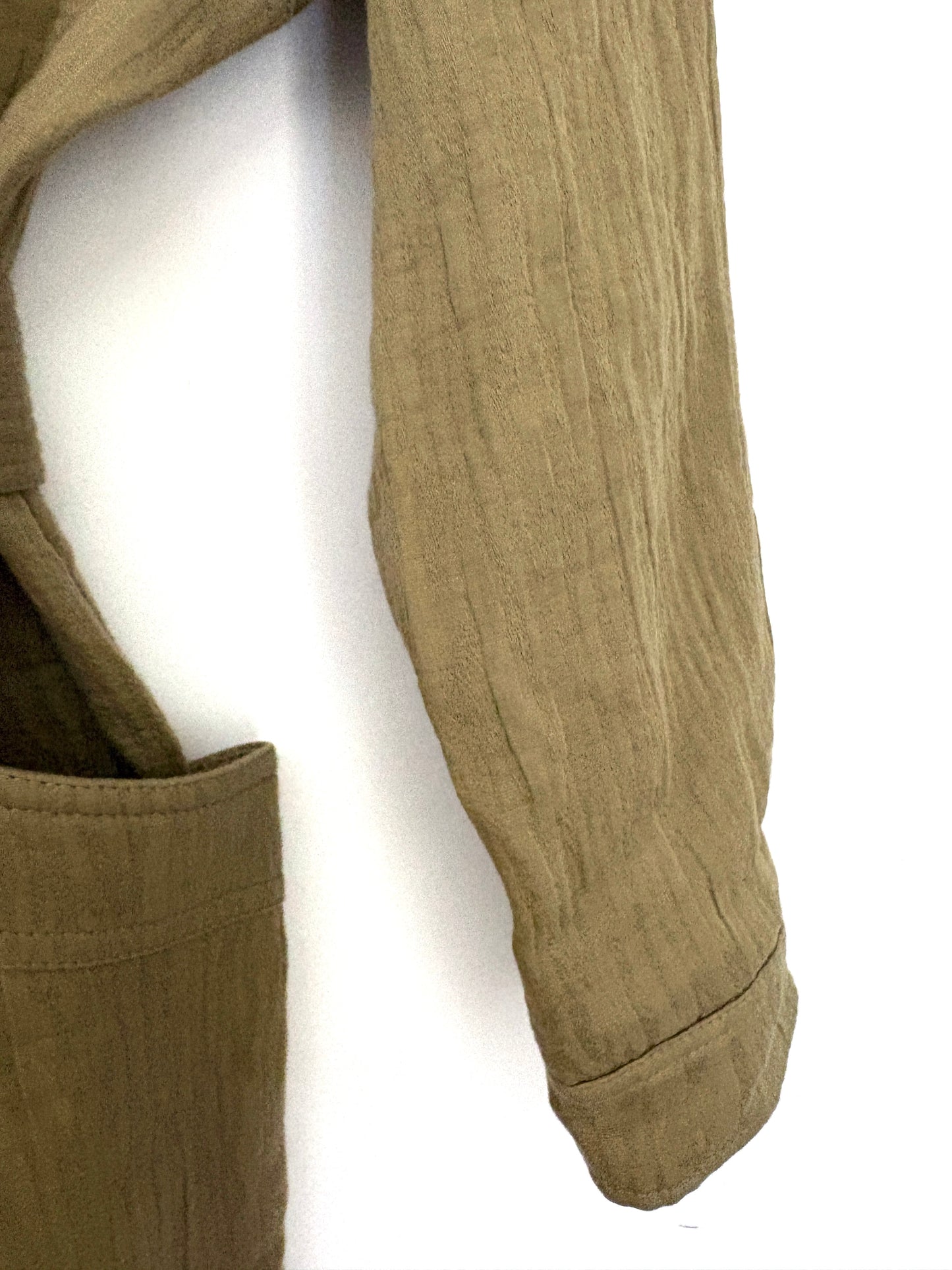 Sézane Hailey Olive Jumpsuit UK 8