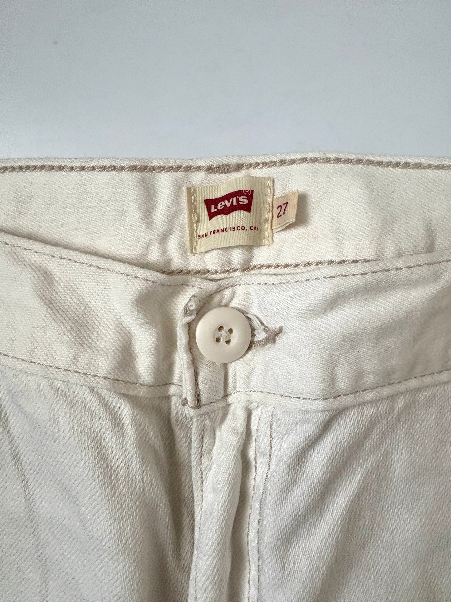 Levi's Ecru Cargo Pants 27"