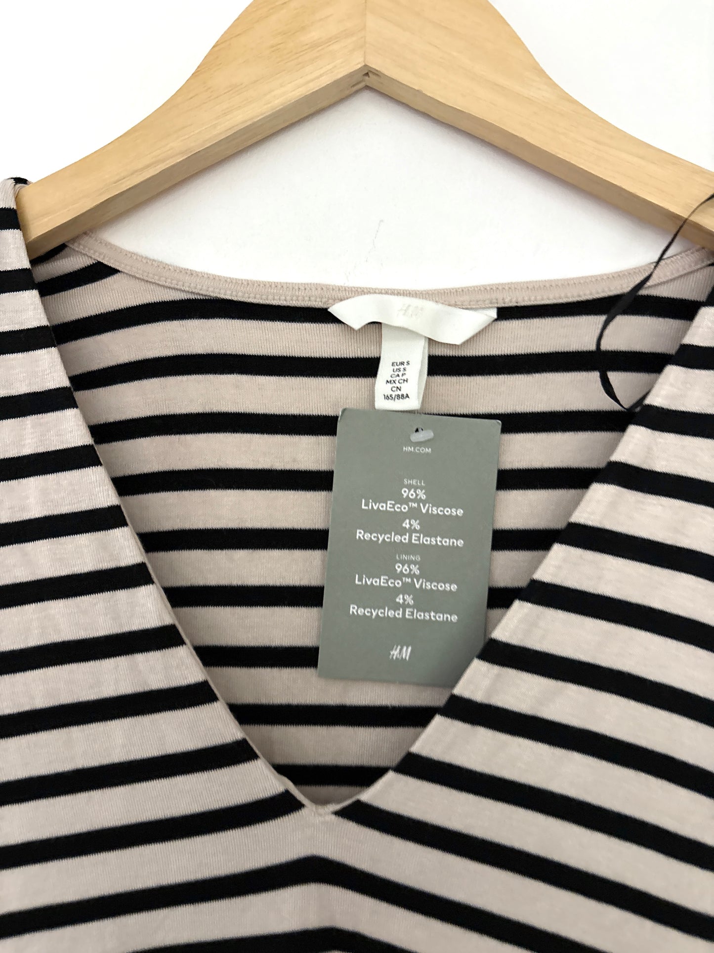 New With Tags H&M Striped Bodice S
