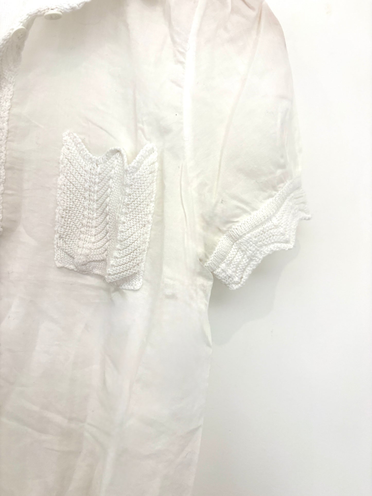 Emporio Armani White Frill Blouse UK 10