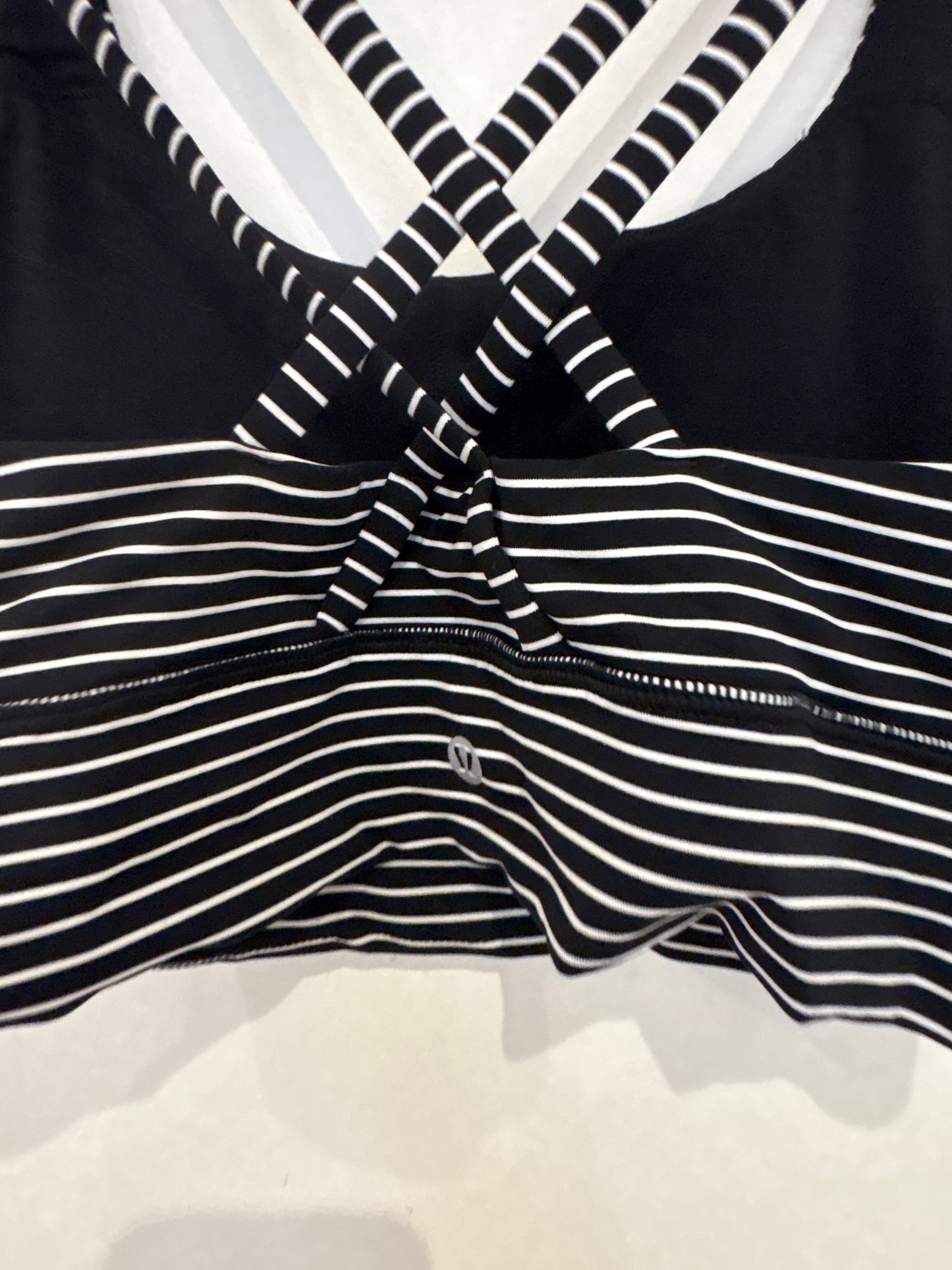 Lululemon Striped Sports Bra UK 10