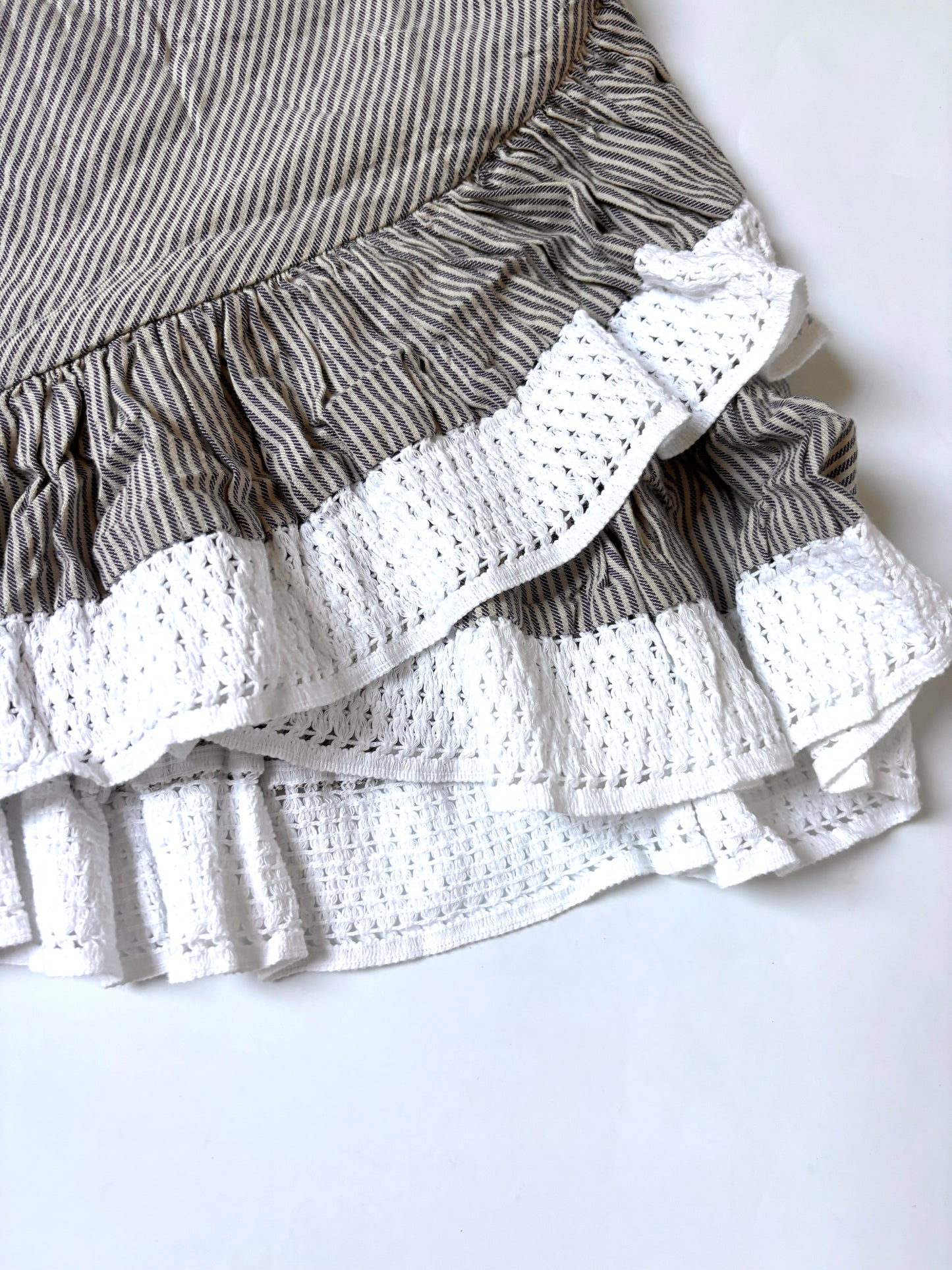 Inasami Mykonos Striped Wrap Skirt S