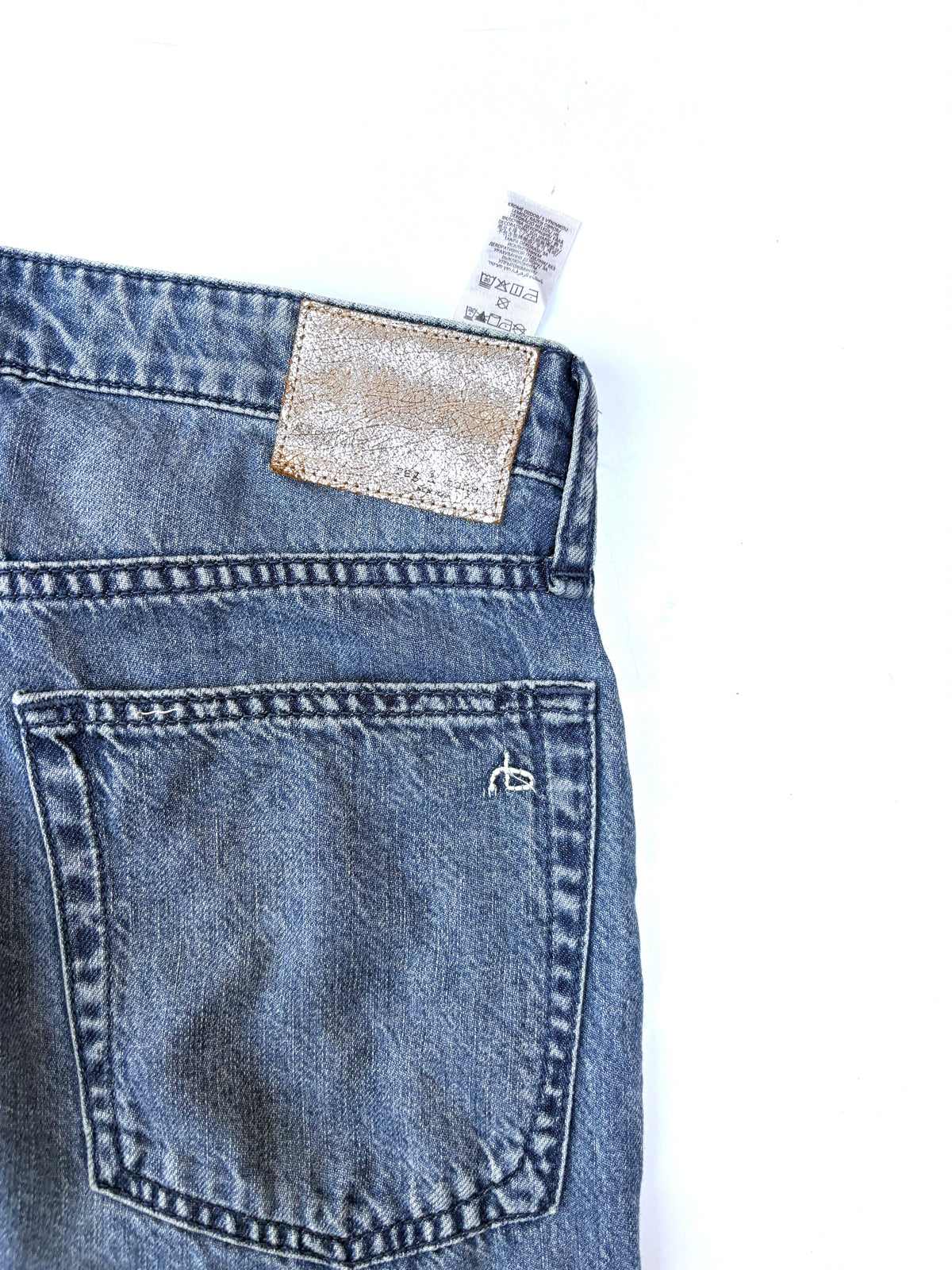 Rag & Bone 5 Pocket Wide Leg Jeans 25"