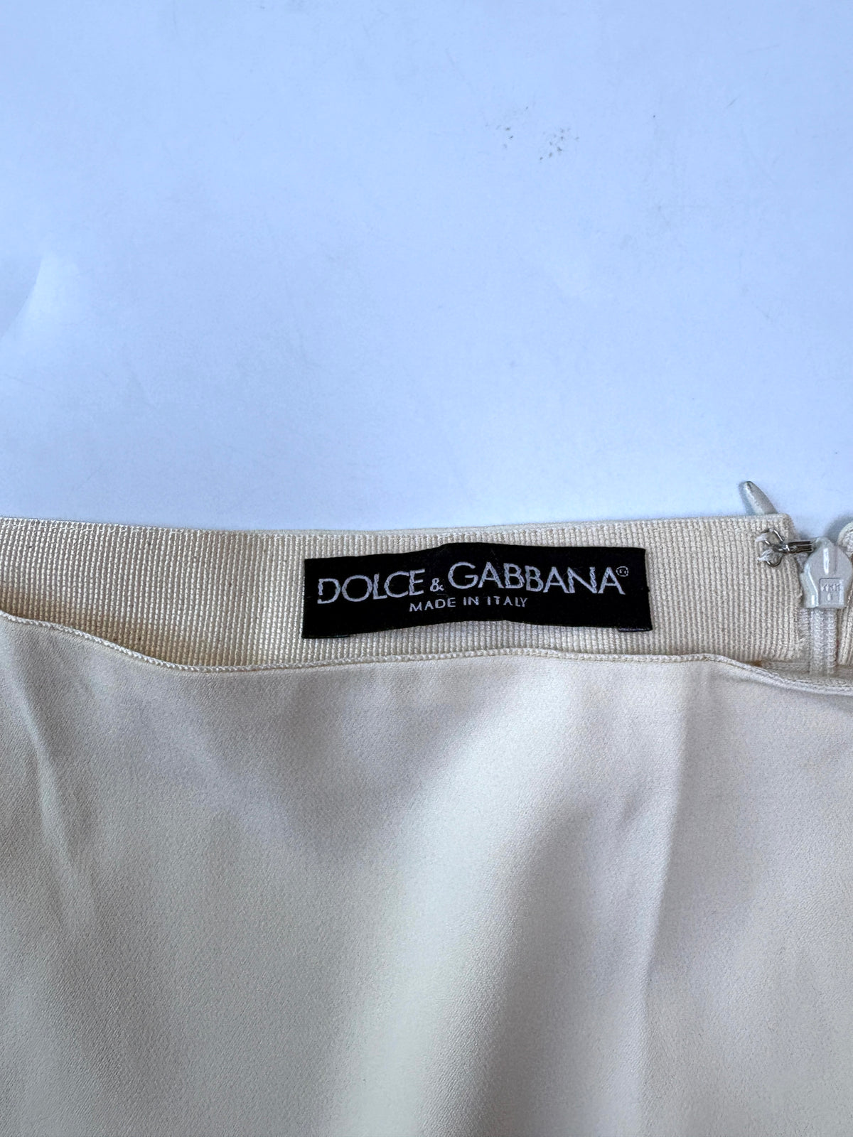Dolce & Gabbana Cream Pencil Skirt UK 10