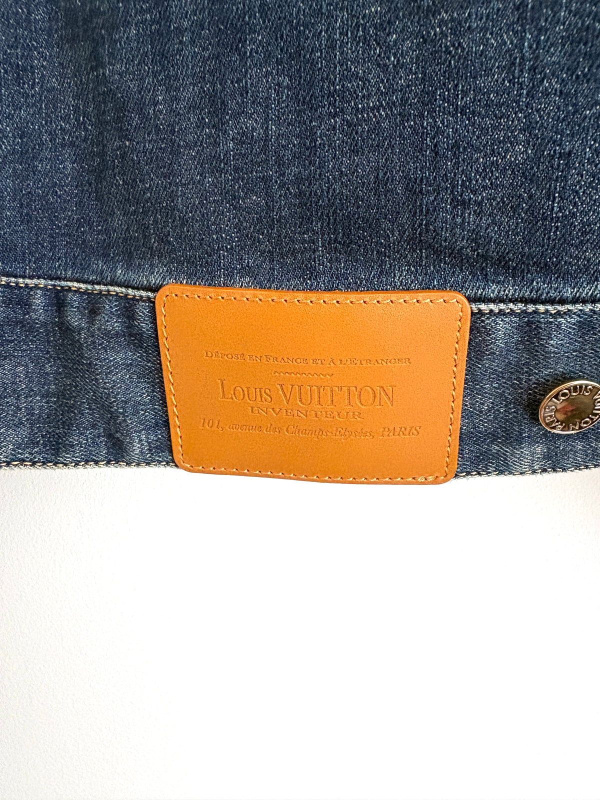 Louis Vuitton Oversized Denim Trucker Jacket UK 8