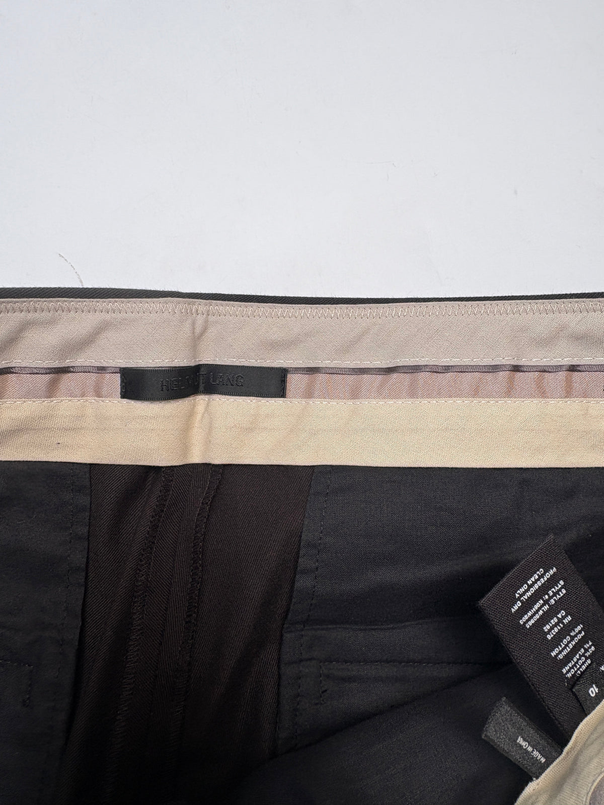 Helmut Lang Flared Buckle Trousers UK 14