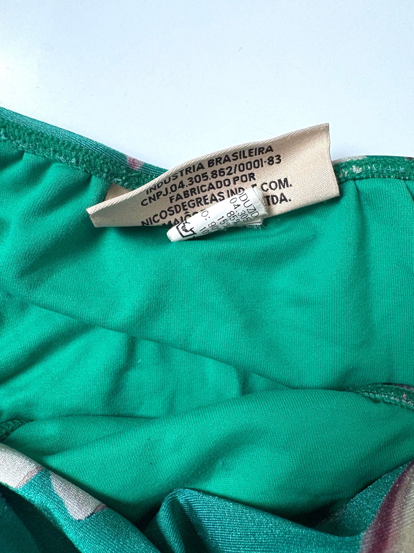 Adriana Degreas Green Floral Print Bikini M