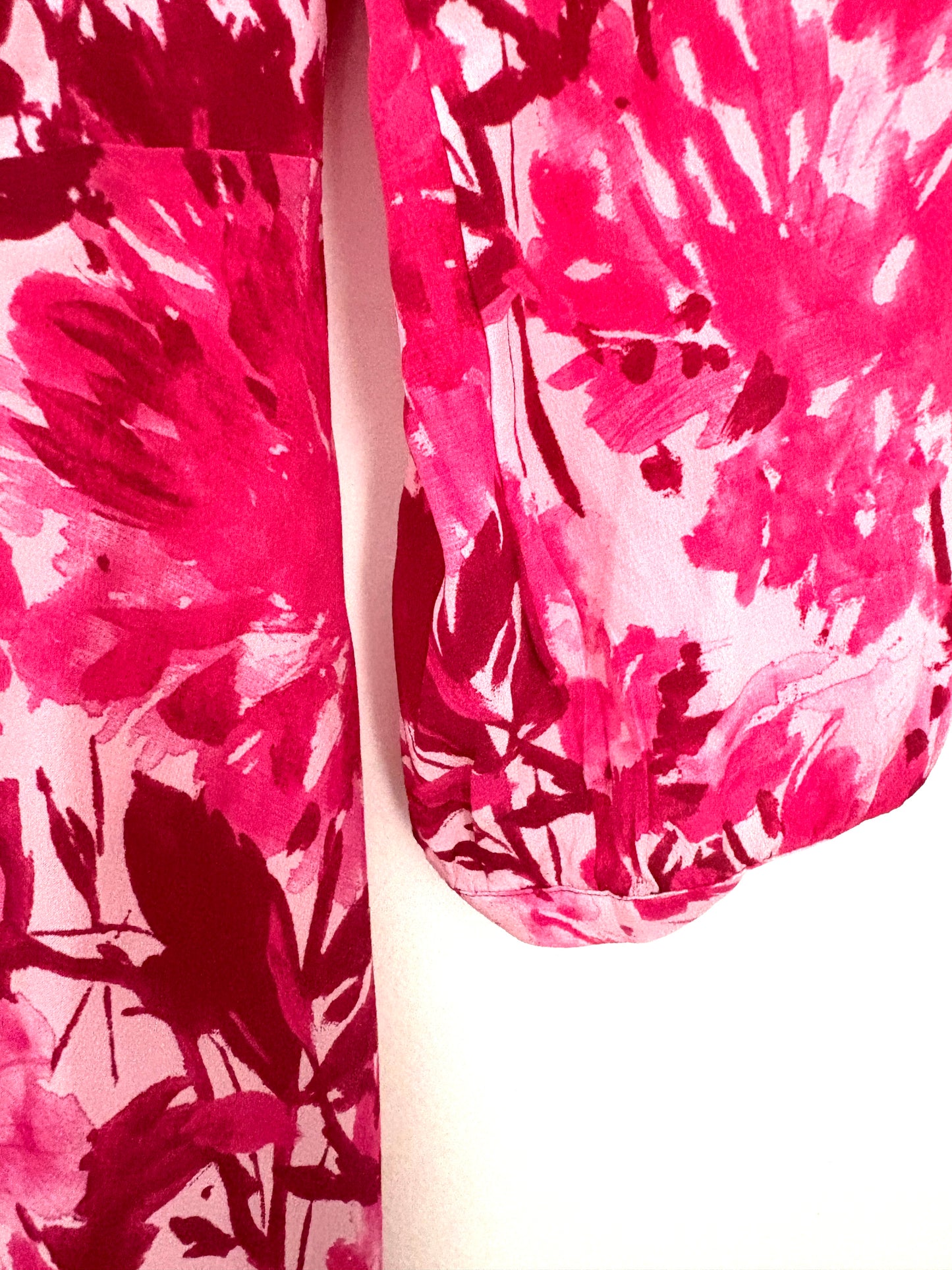 The Fold Floral Fuschia Dress UK 8