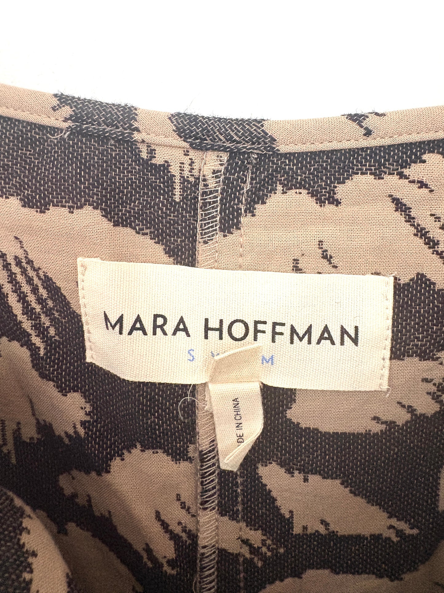 Mara Hoffman Jacquard Tiger Print Jumpsuit M