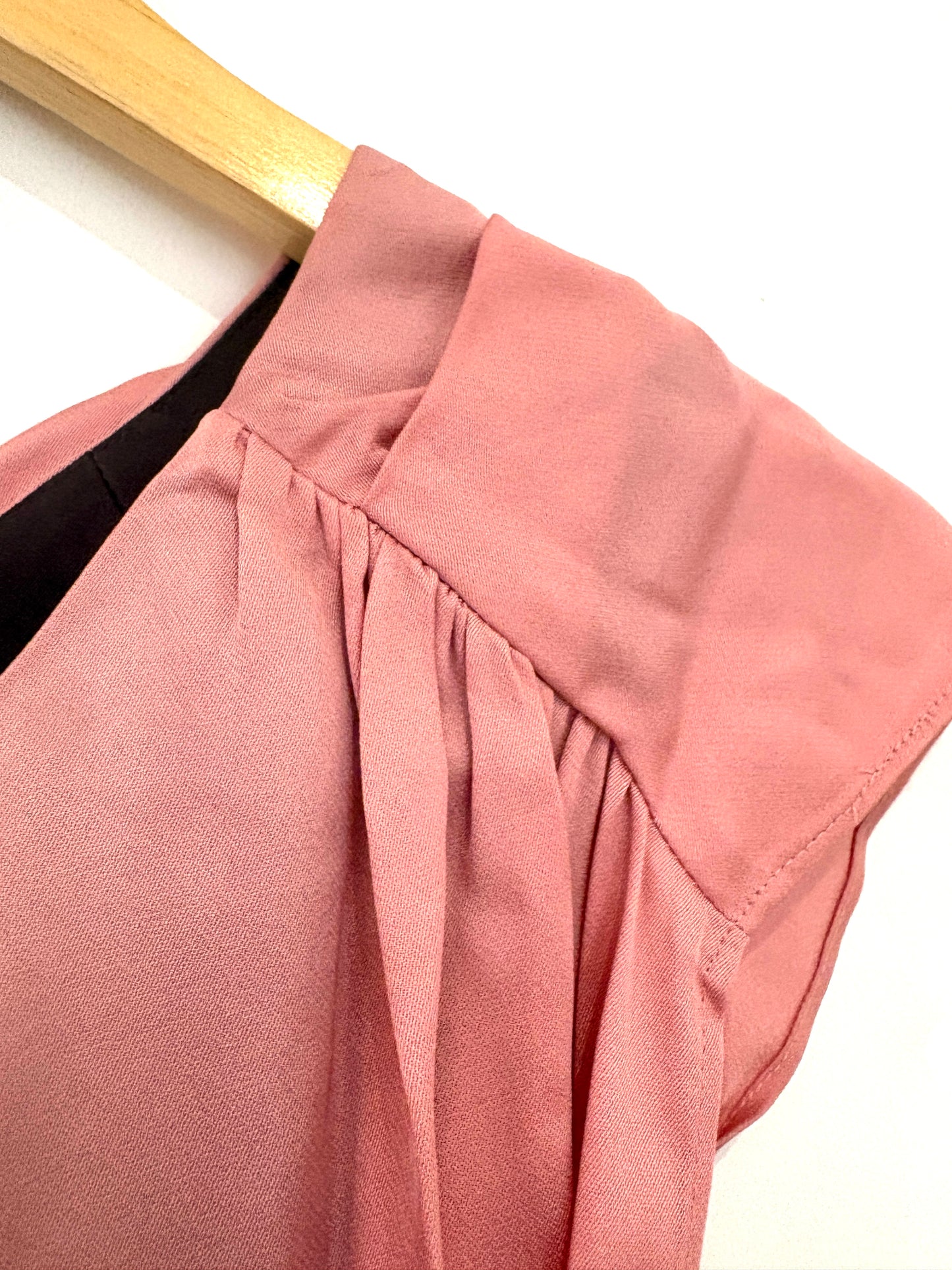 Jigsaw Two-Toned Drape Cape Top UK 10