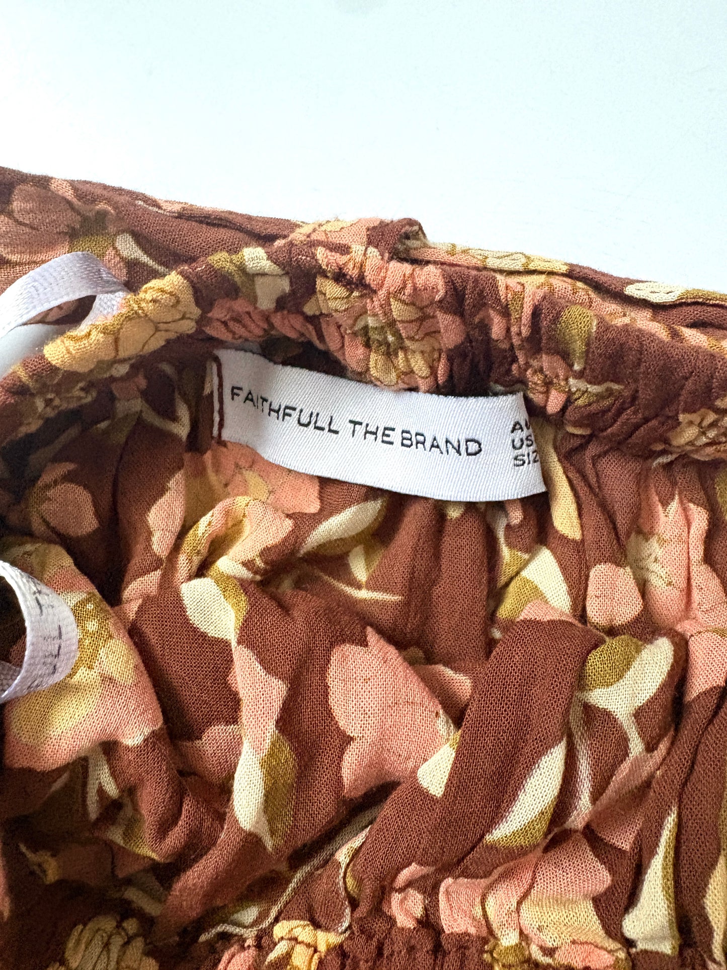 Faithfull the Brand Floral Tiered Skirt UK 10