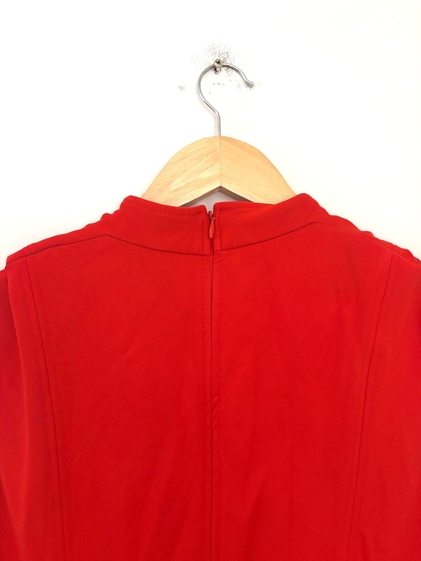 Me+Em Red Jersey V-Neck Dress UK 14