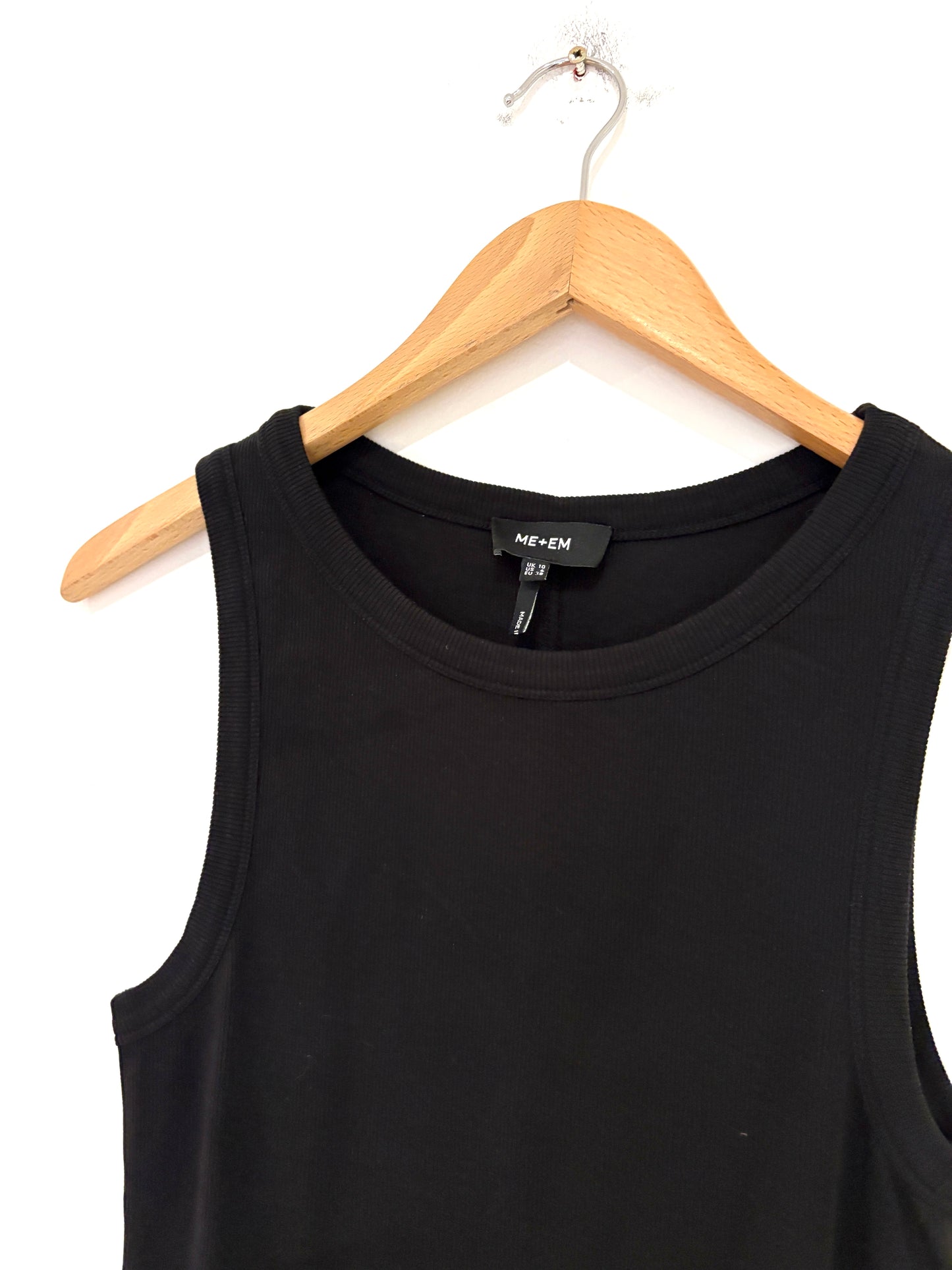 Me+Em Cotton Jersey Ribbed Dress UK 10