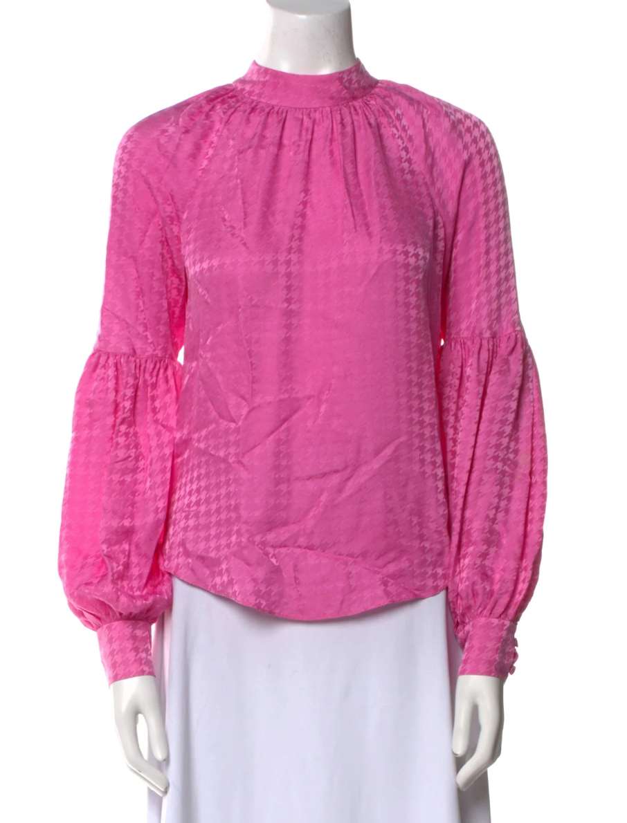 Veronica Beard Pink Silk Top XS