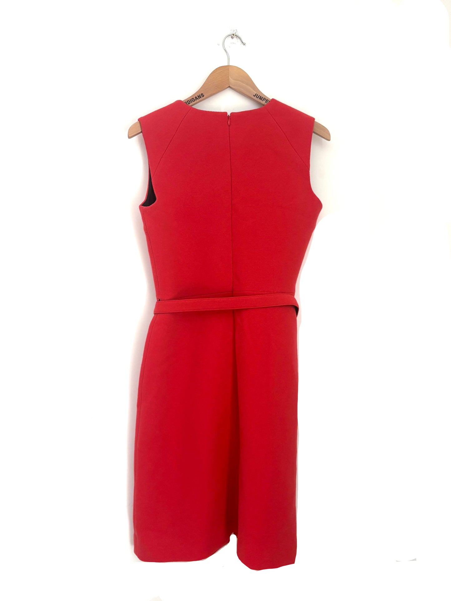 Victoria Victoria Beckham Red Wool Dress UK 12