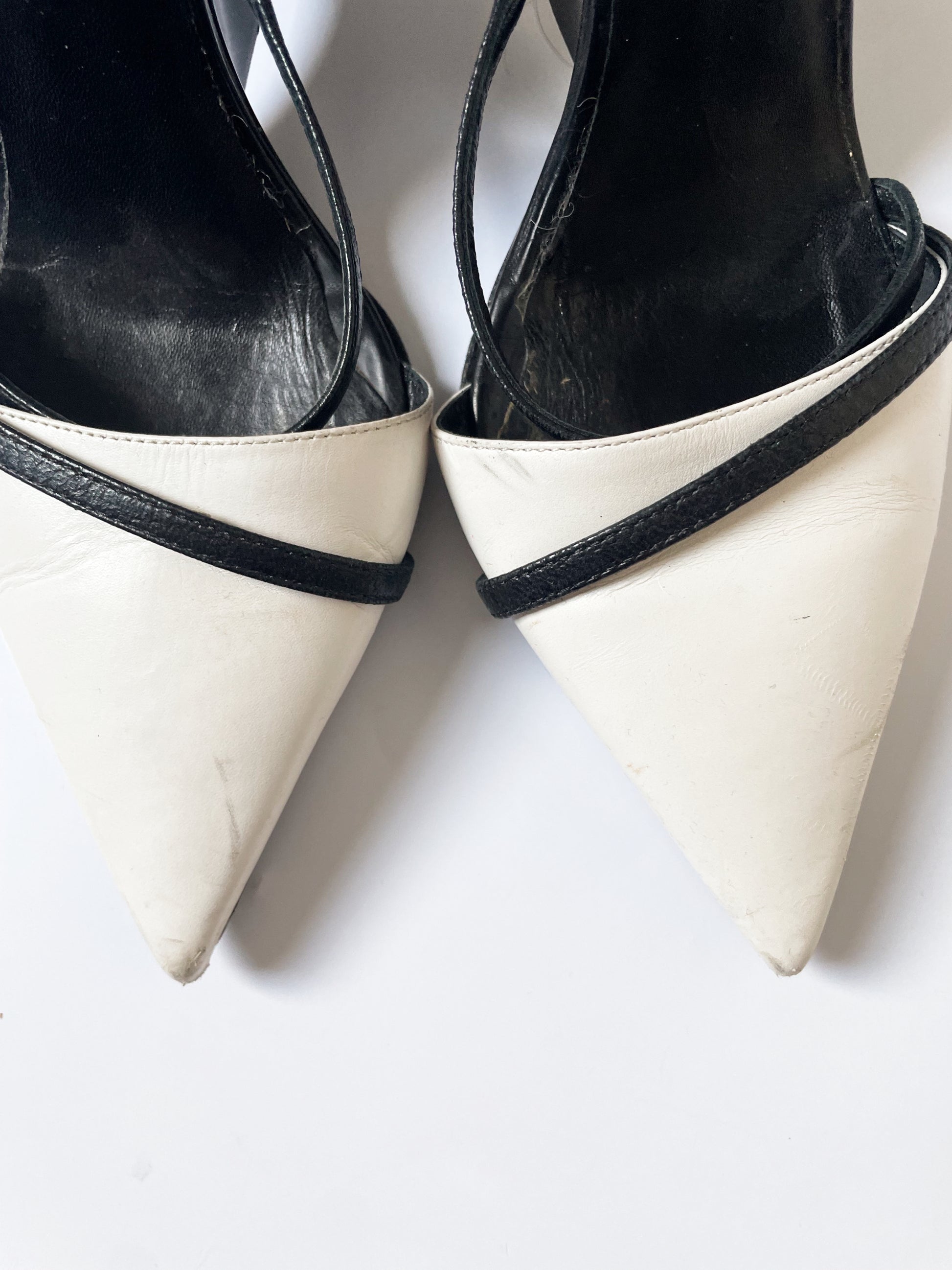 Lanvin White Pointed Heels UK 5.5 image 4