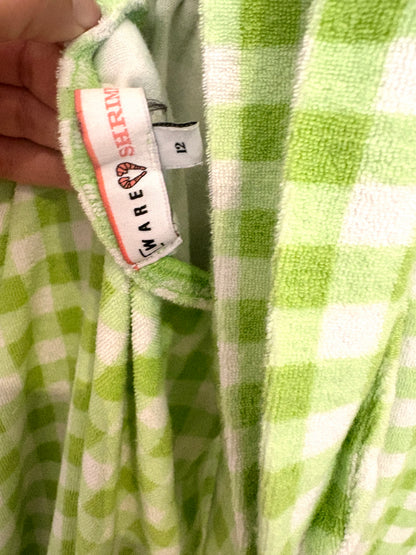Shrimps x Warehouse Gingham Towel Dress UK 6