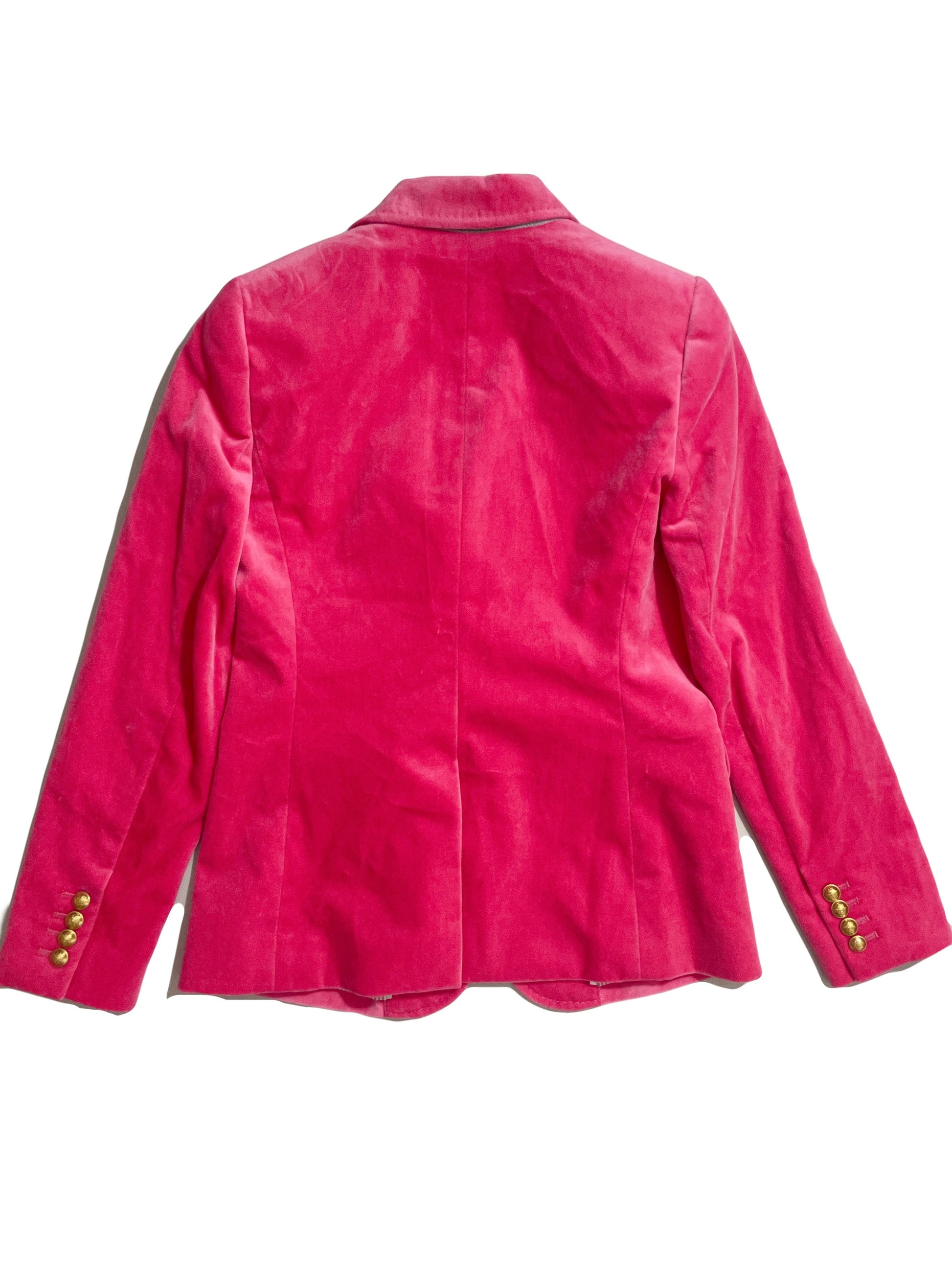 J.Crew Velvet Pink Blazer UK 6 image 1