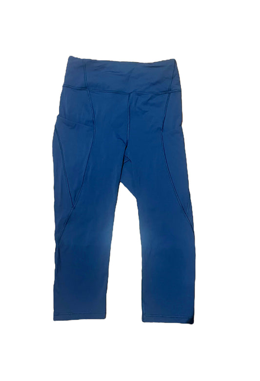 Lululemon Cropped Teal Leggings UK 8 image 0