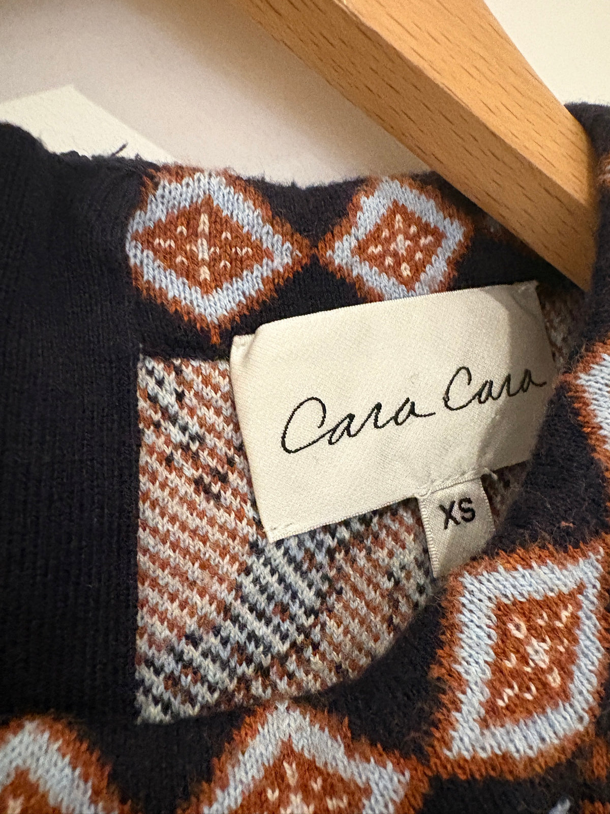 Cara Cara Juliana Fringed Wool Cashmere Top XS