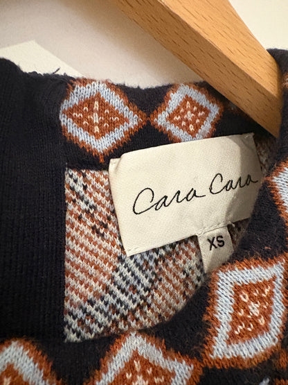 Cara Cara Juliana Fringed Wool Cashmere Top XS