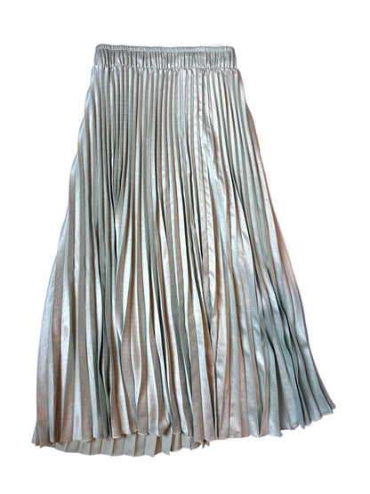 Marella Monochrome Green Pleat Skirt UK 8