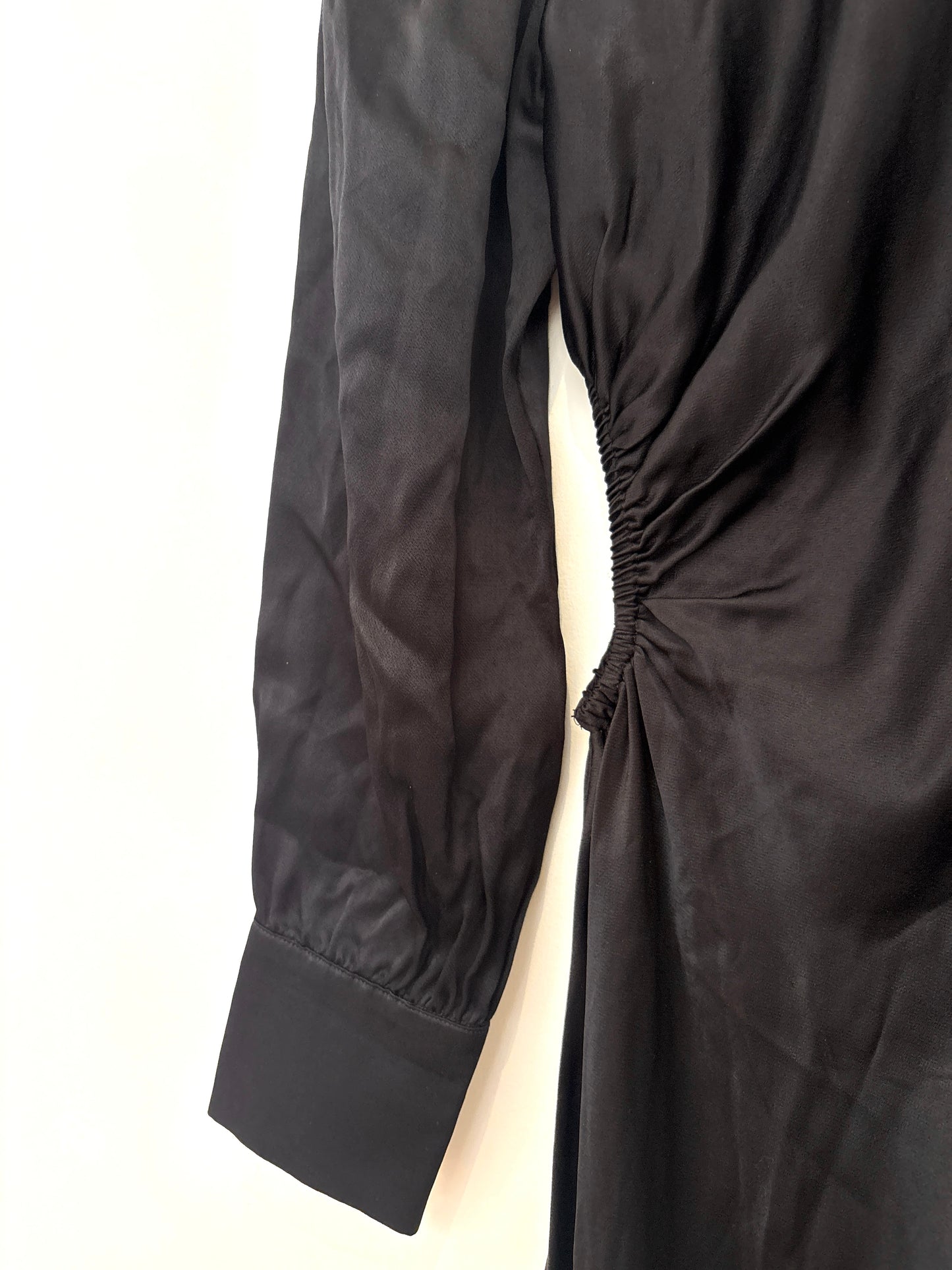 Rails Black Silky Cut Out Dress XS