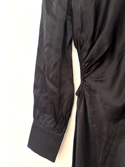 Rails Black Silky Cut Out Dress XS