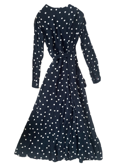 Ganni Polka Dot Wrap Dress UK 10 image 4