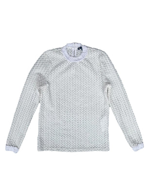 Maje Crochet White Top M