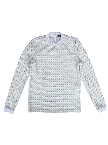 Maje Crochet White Top M image 0