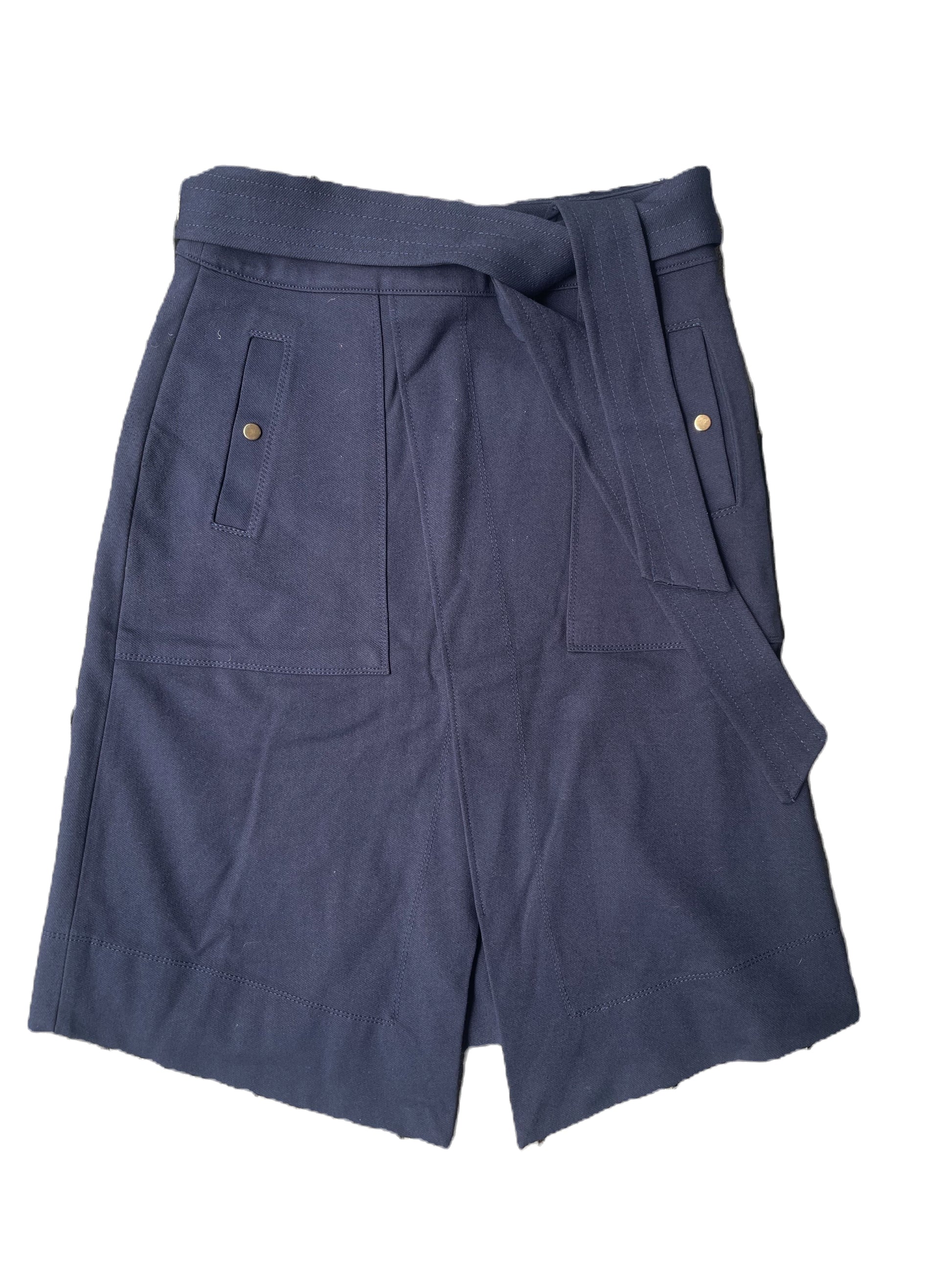 Me+Em Navy Belted Skirt UK 6 image 0