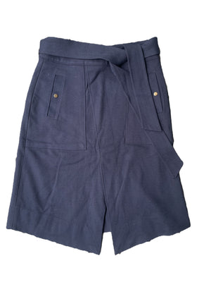 Me+Em Navy Belted Skirt UK 6