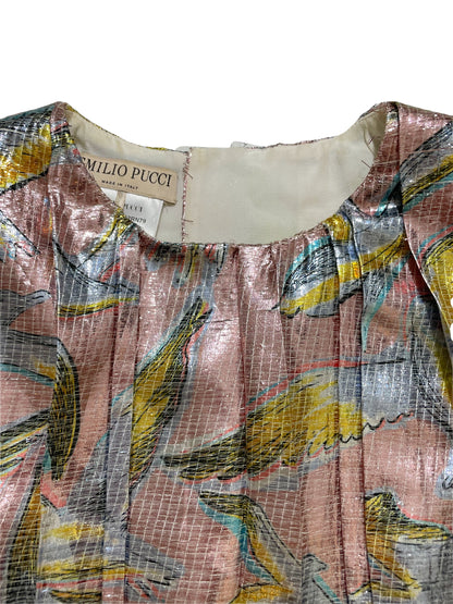 Emilio Pucci Metallic Pink Top UK 8 image 2