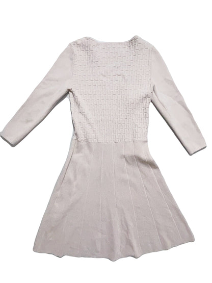 Reiss Nude Stretch Flare Dress UK 8 image 2