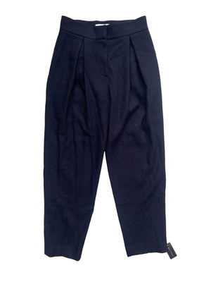 New With Tags Le 17 Septembre Navy Wool Trousers UK 14