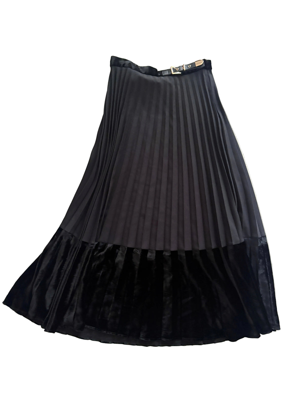 Sandro black pleat skirt