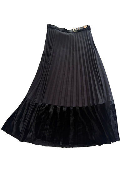Sandro black pleat skirt