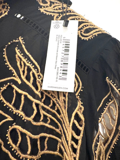New with Tags Karen Millen Cutwork Embroidered Dress UK 8