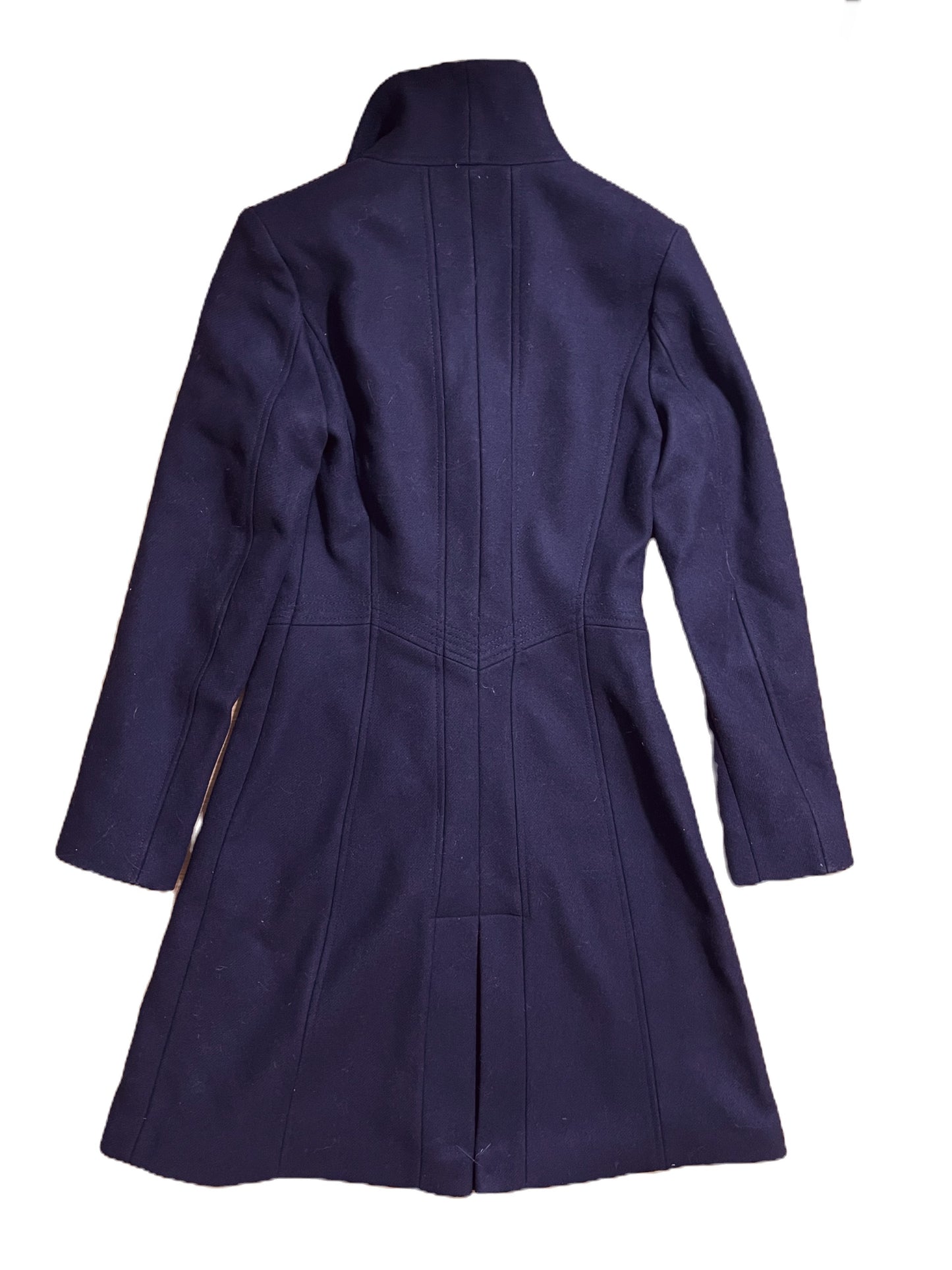 Reiss Wool Navy Coat XS image 2