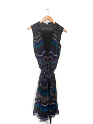 Diane Von Furstenberg Bali Silk Wrap Dress UK 12