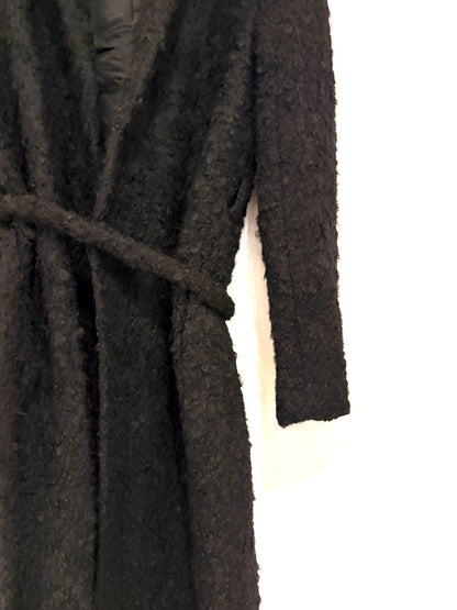 Zara Boucle Belted Coat S