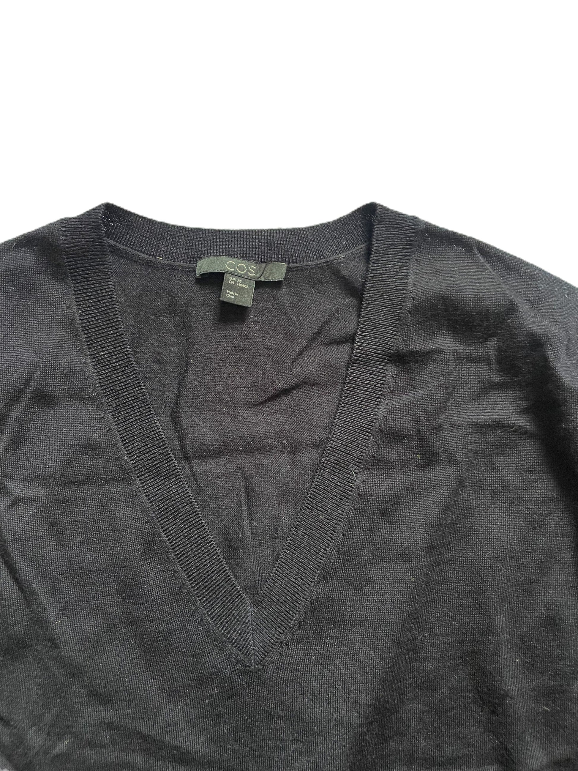 COS Navy Wool Knit XS image 2